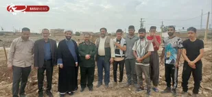 دومین بازدید فرمانده ناحیه بسیج هویزه و حجت&zwnj;الاسلام ابراهیمی از پروژه&zwnj;های عام&zwnj;المنفعه گروه جهادی شهدای مدافع حرم در بخش نیسان