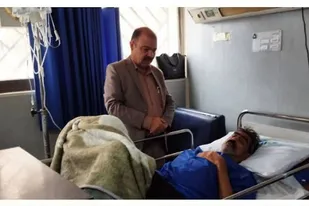 عیادت معاون بهداشت و درمان بنیاد شهید و امور ایثارگران سیستان و بلوچستان از جانبازان
