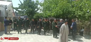 دیدار سردار حکمتیان و پایوران تیپ 48 فتح با خانواده شهیدان امینی مهر و درخشان فر