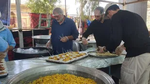 موکب ه&zwj;یئت رزمندگان اسلام قزوین در مسیر کربلایی ها