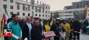 مشهد مقدس یک صدا در حمایت از مردم مظلوم لبنان و فلسطین+فیلم و عکس