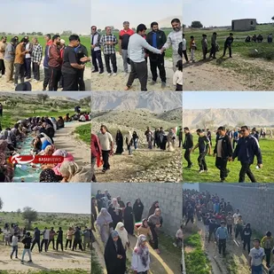 همایش پیاده روی خانوادگی به مناسبت دهه فجر و نیمه شعبان در پارسیان برگزارشد