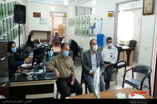 نشست خبری رییس مجمع خیران سلامت و مدیر شبکه بهداشت و درمان ملایر با خبرنگاران