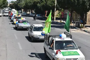 کاروان شادی غدیر دربهاباد به حرکت در آمد