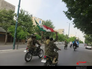 رژه موتورسواران بسیجی ملایر به&zwnj;مناسبت آزادسازی خرمشهر