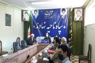 نشست خبری فرمانده سپاه نهاوند در هفته بسیج سازندگی