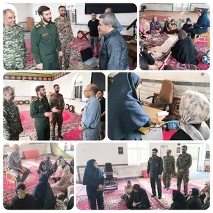 بازدید سرهنگ درویشی از اردویی جهادی پزشکی در روستای شیخ تپه شهرستان آق قلا