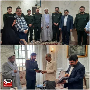 دیدار با خانواده شهدا به مناسبت سالروز گرامیداشت شهید استاد مرتضی مطهری و هفته ی عقیدتی سیاسی در سپاه