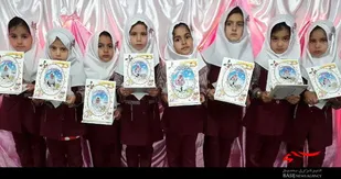 برگزاری جشن پایان سال نوگلان مهد قرآنی روستای حسین&zwnj;آباد عاشوری