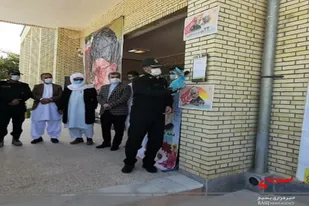 آیین نواختن زنگ انقلاب در مدرسه پروین اعتصامی فنوج