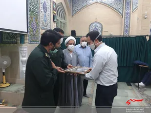 برگزاری مراسم تودیع و معارفه با حضور جانشین فرمانده ناحیه امام حسین(ع)