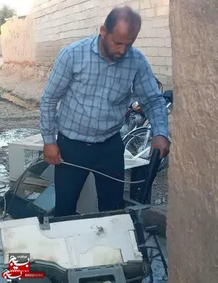 سرویس کولر&zwnj;های گازی، به همت نیروهای جهادی در شوشتر