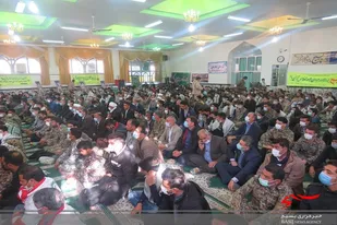 حضور امام جمعه شهرستان خواف در مراسم نمایش اقتدار بسیجیان شهرستان خواف