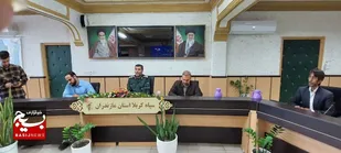 نشست خبری اردو&zwnj;های راهیان نور و گرامیداشت هفته بسیج دانش آموزی در سپاه کربلا