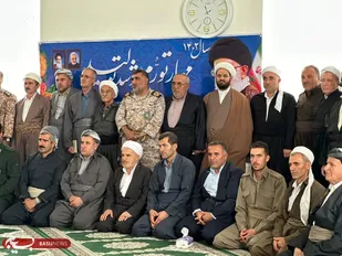 تجلیل مردم مناطق مرزی از خدمات فرمانده و رزمندگان تیپ ۴۸ فتح + (فیلم و تصاویر)