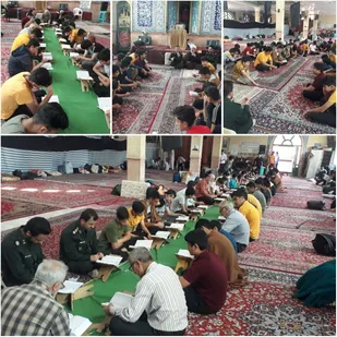 اعتکاف ٨۰ دانش آموز پیشوایی در روزهای پایانی ماه مبارک رمضان