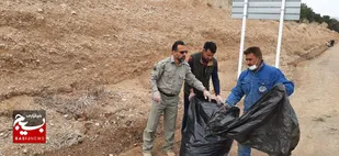 پاکسازی طبیعت حاشیه شهر شاهرود به روایت تصویر