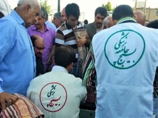 برپایی چادرهای سلامت در مسیر راهپیمایی روز قدس