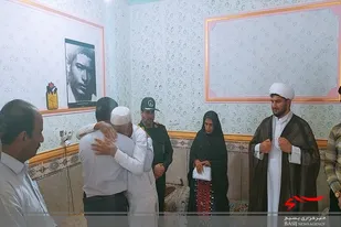 دیدار با خانواده شهید سبیل اخلاقی در نیکشهر