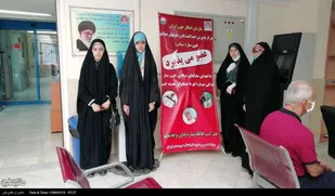 حضور دختران جوان کرمانی در پایگاه های انتقال خون