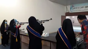 برگزاری مسابقه تیراندازی در آبادان