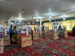توزیع 40سری جهیزیه به ارزش 4میلیاردریال