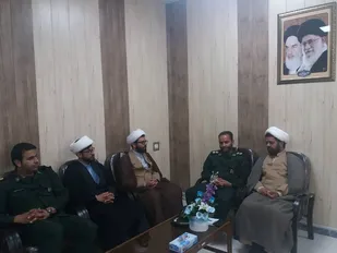 دیدار فرمانده سپاه ناحیه میناب با ریاست سازمان تبلیغات اسلامی شهرستان میناب