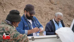 کمک به دامداران پرتلاش روستای یوش بلده نور با ارائه خدمات دامپزشکی