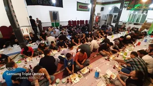 ضیافت افطاری ساده در روستای طارند پیشوا