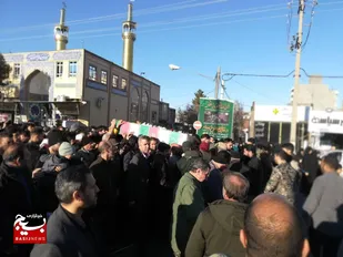استقبال باشکوه مردم فریمان از شهید گمنام