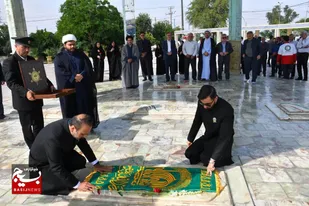 ورود خادمان حرم رضوی به اندیمشک