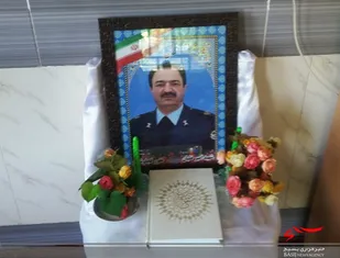 حضور فرمانده سپاه گلپايگان در جمع خانواده شهید امیر خلبان قجاوند
