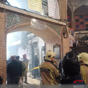 آتش&zwnj;سوزی گسترده در بازار تهران