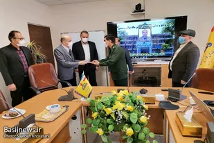 معارفه فرمانده پایگاه شهید اخلاقی شرکت گاز استان سمنان برگزار شد
