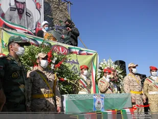 برگزاری مراسم تشیع پیکر شهید محمد یارمحمودی در  بخش یستون
