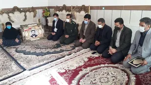 دیدار با خانواده شهید مهندس داریوش رضایی نژاد در آبدانان