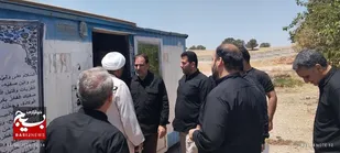 بازدید سردار علیپور جانشین فرمانده سپاه حضرت ابوالفضل(ع) استان لرستان از موکب شهدای ویسیان+عکس