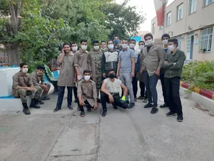 آماده سازی اردوگاه دانش آموزی جوادیه کرمان توسط دانش آموزان بسیجی زرند