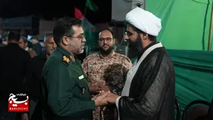حضور فرمانده و جمعی از پاسداران سپاه الغدیر در مراسم عزاداری