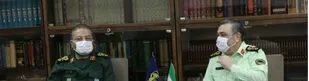 فرمانده نیروی انتظامی با رییس سازمان بسیج مستضعفین دیدار کرد