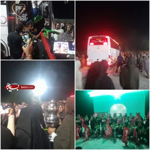 حرکت کاروان زائران حسینی از دهستان برنطین به سوی کربلای معلی
