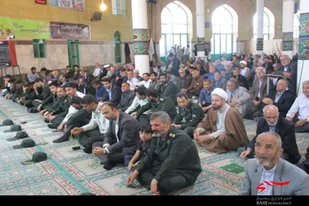حضور پاسداران سپاه ناحیه فامنین در نماز جمعه