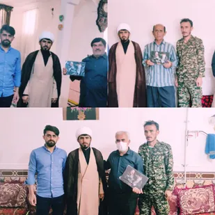 دیدار و تجلیل از خانواده دانش آموز شهید حسینعلی افسانه در باغملک