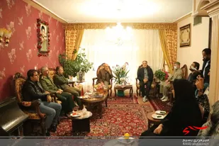 دیدار فرمانده سپاه ناحیه امام سجاد(ع) از خانواده شهیدان کاظم حدادپور و همایون معدنی+ تصاویر