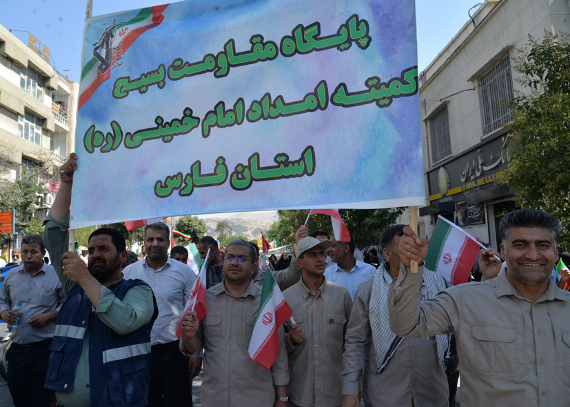 مشارکت گسترده امدادگران بسیجی در رزمایش ۱۵۰ هزار نفری «جان‌فدایان ایران اسلامی» در فارس