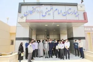 بازدید دکتر احمدی از بیمارستان های کنگان و دیر