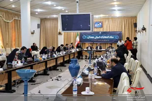 نشست خبری مسئولان با اصحاب رسانه در ستاد انتخابات استان همدان