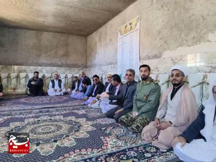 برگزاری نهضت روشنگری در روستای کوشه تفتان به مناسبت هفته بسیج