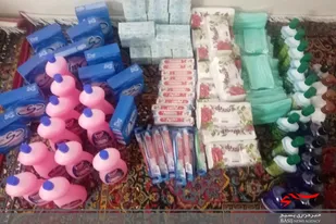 70 بسته مواد شوینده در روستای حسن آباد دامغان توزیع شد