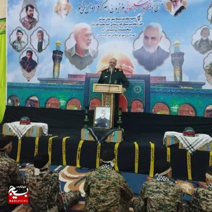 مراسم سالگرد شهادت حاج قاسم سلیمانی دربخش میان آب شوشتر برگزارشد